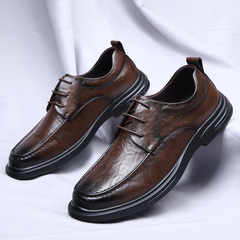 Мода 2024 года, натуральная кожа, мягкая подошва, обувь для мужчин, деловая обувь для мужчин, брендовая обувь, мужская повседневная обувь, классика