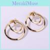 Gold Women Metal Earrings Geometric Shape Electroplated Fashion Looks Office