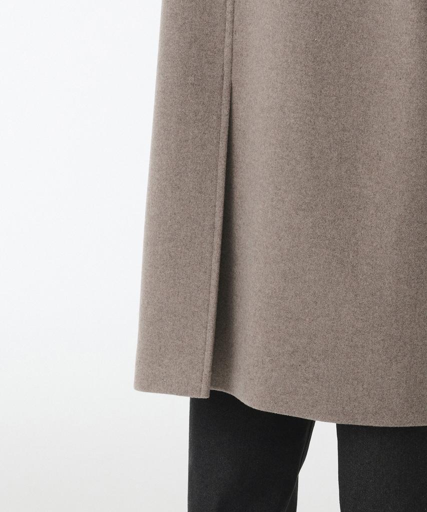 Musinsa Standard Cashmere Blend Oversized Balmacaan Coat [Mocha]