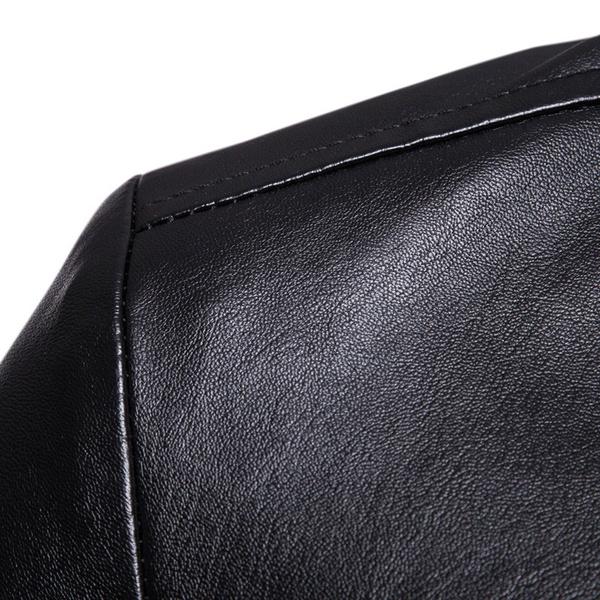 Осенне-зимняя мужская кожаная куртка из искусственной кожи мотоциклетная мужская тонкая кожаная куртка красивая куртка пальто