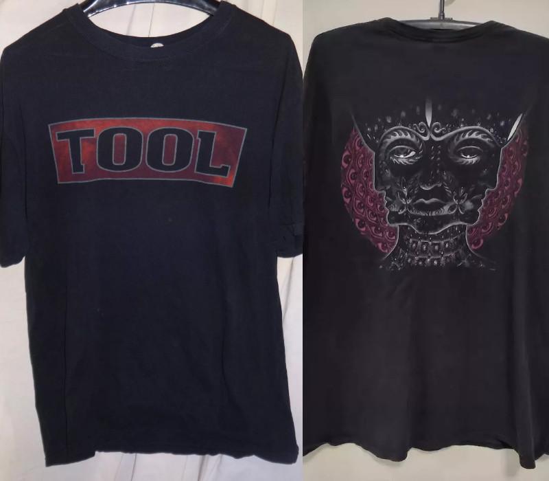 Винтажная футболка 00-х TooL Футболка группы Графическая новая новая Футболка Крутая новая Унисекс футболка