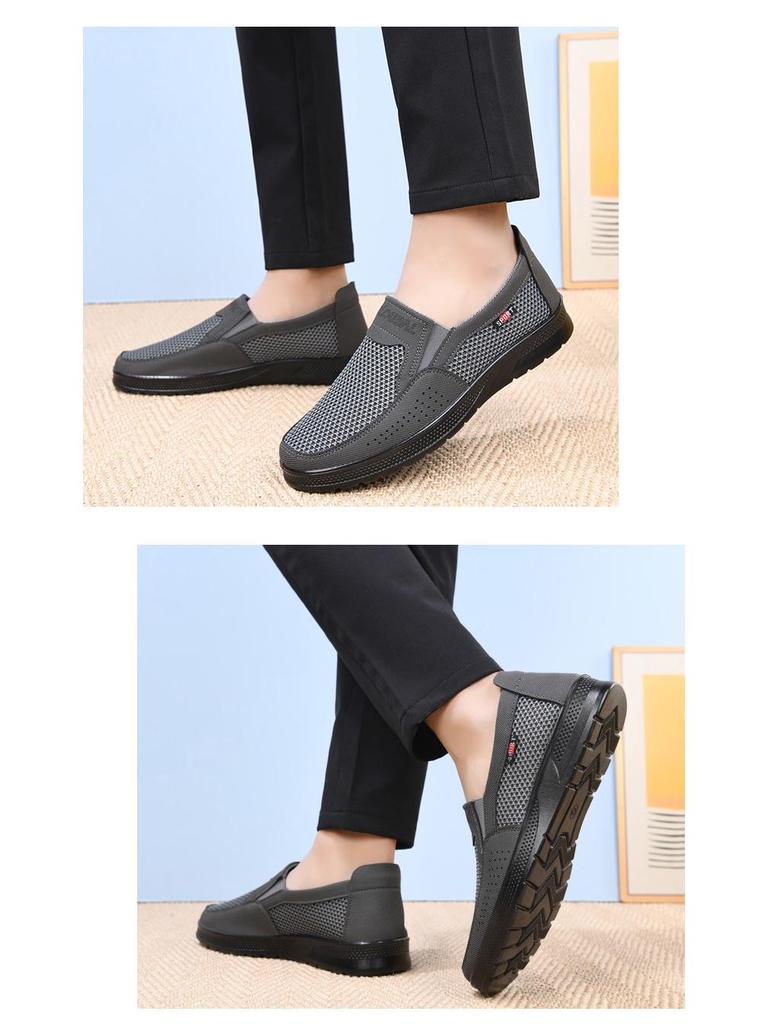 Men's Summer Casual Mesh Slip-On Shoes - Breathable, Soft Sole, Comfortable for All-Day Wear