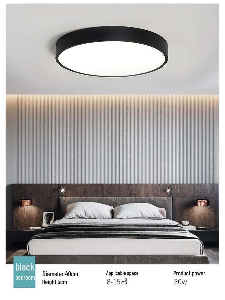 High-End Round Ceiling Lamp for Eye Protection: Ideal for Bedroom, Living Room, Corridor, Aisle, or Balcony.