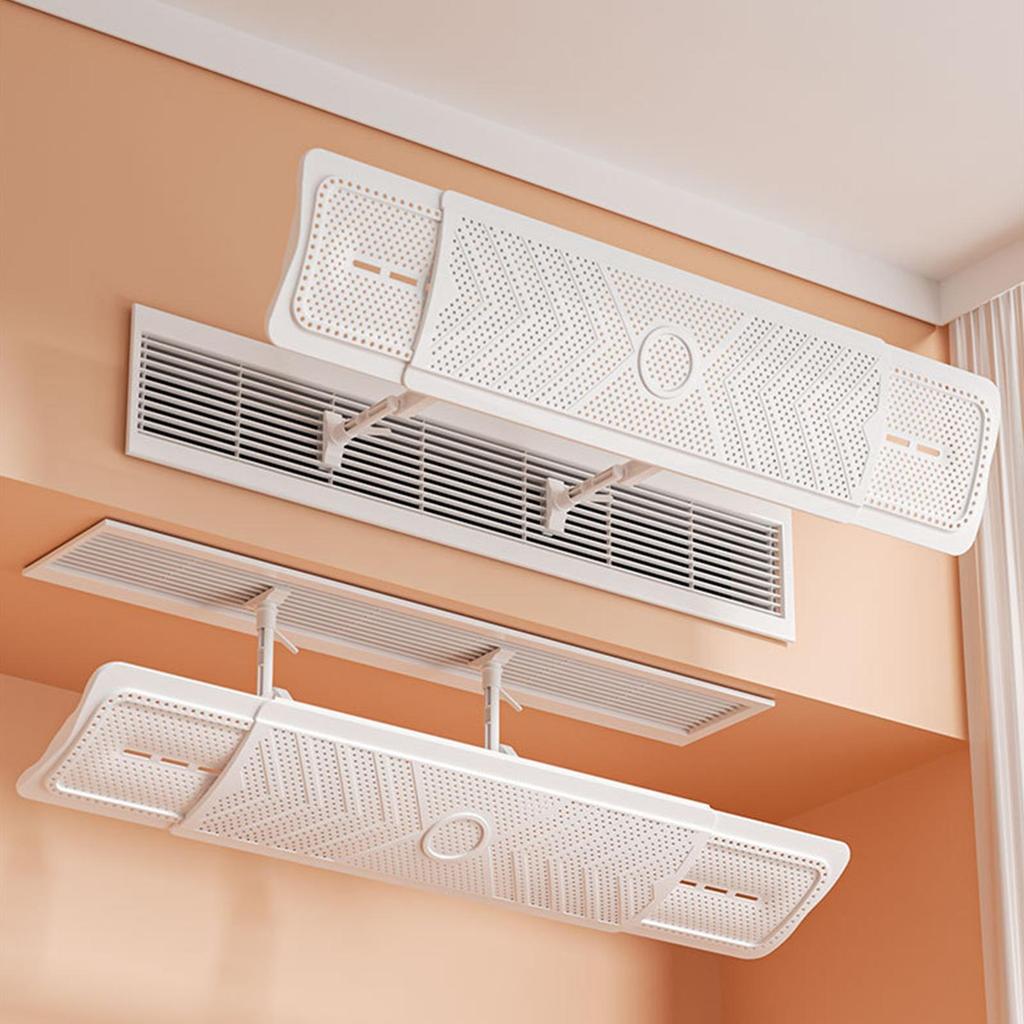 Air Conditioning Windshield Adjustable Air Conditioner Wind Deflector Anti-Direct Blowing Wall-Mounted AC Air Outlet Baffle