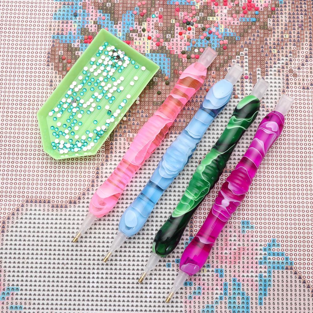 Mat Beads Tray Diamond Painting Glue Clay Resin Diamond Painting Pen Resin Pens Point Drill Pen