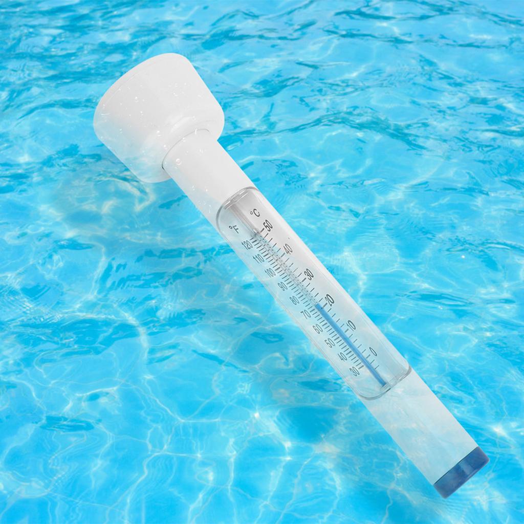 2PCS High Quality Compact Lightweight Swimming Pool Water Temperature Meter Float ThermometerWhite