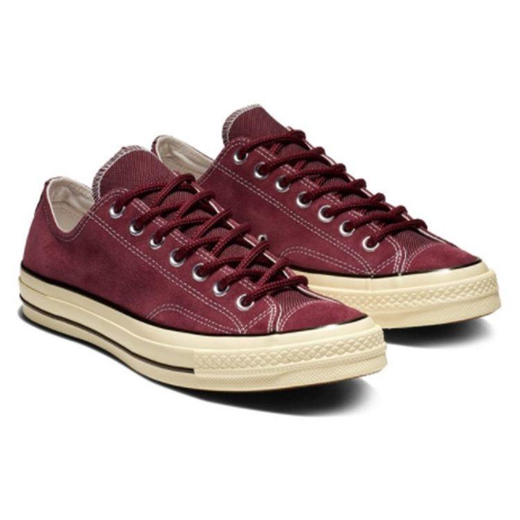 Converse 1970s Comfortable Versatile Low Top Canvas Shoes Unisex Sneakers Burgundy 162375c