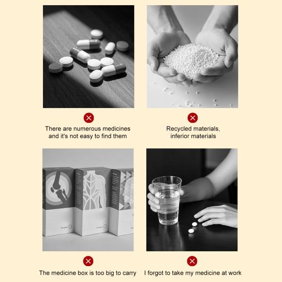 6 ячеек прямоугольная аптечка органайзер для таблеток пылезащитный компактный портативный маленький герметичный чехол для таблеток держатель для планшета