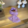Windproof Neck Warmer Tassel Scarves Bib New Knitted Scarf  Autumn and Winter