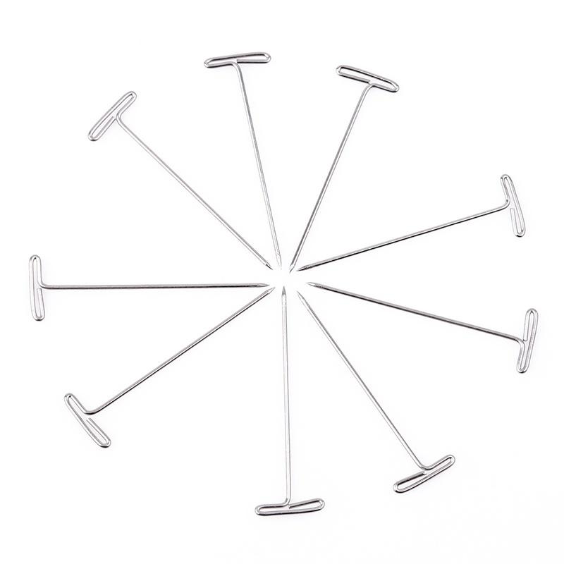 Т-образные штифты для парика на пенопластовой головке, Т-образные иглы, инструменты для укладки волос в салоне