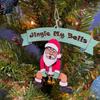 Jingle My Bells, забавное рождественское украшение, украшение в виде колокольчика Санта-Клауса, забавные рождественские акриловые поделки, подвесной орнамент, украшение 2023