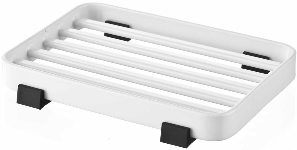 Магнитная мыльница для ванной комнаты Yamazaki Jitsugyo 5556, белый цвет, приблизительно. Башня W12XD8.7XH8см защищает мыло от воды