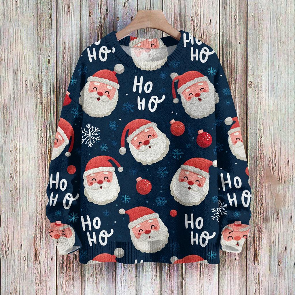 Christmas Sweatshirts For Women Knit Sweater Cute Shirt Fall Crewneck Pullover Tops