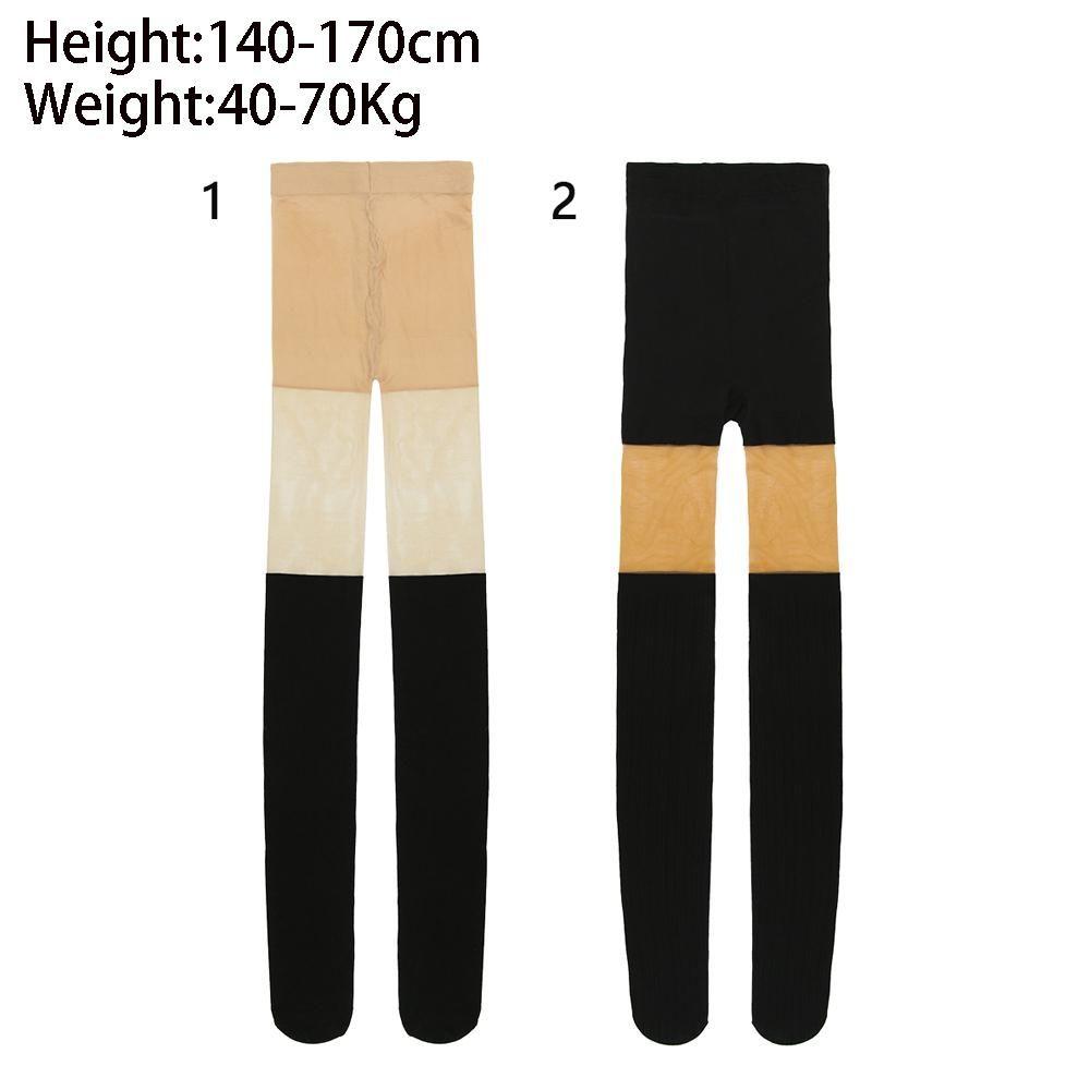 Фальшивые высокие сексуальные женские колготки с перекрутом