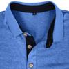 New Men's Long-Sleeved Business Polo Shirt Men's Casual Loose-Fit T-Shirt
