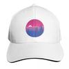 Subtle Bisexual Pride Flag Mountainscape Baseball Cap Unisexs big size hat Mountaineering western Hat Sunscreen Golf Women Unisexs
