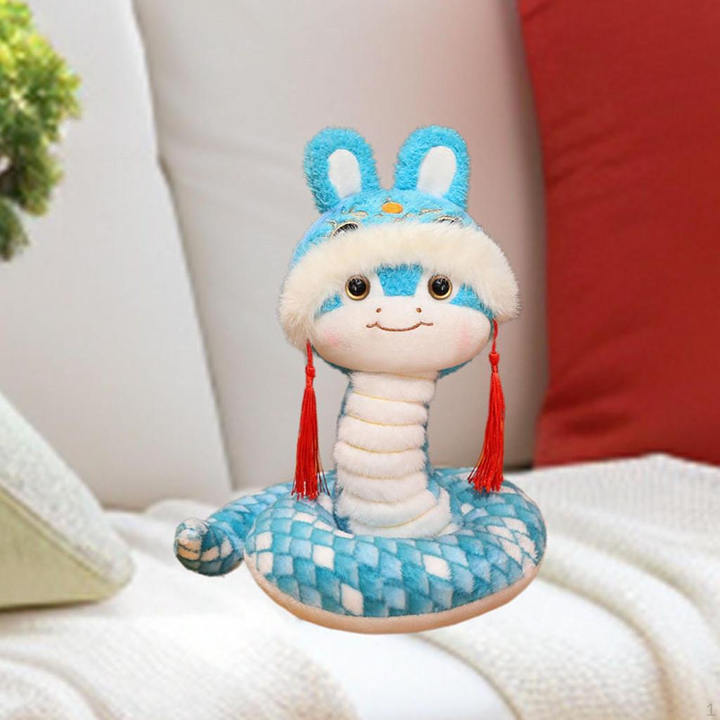 Snake Plush Toy for Chinese Year Collectible Figurine Kids