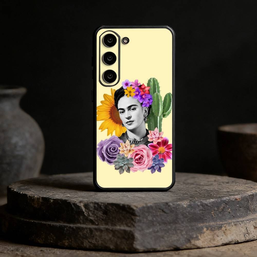 A-Art Frida Kahlo Phone Case For Samsung Galaxy A91,80,73,72 ,71,53,52,32 ,31,22,21s,20,Soft Black Case