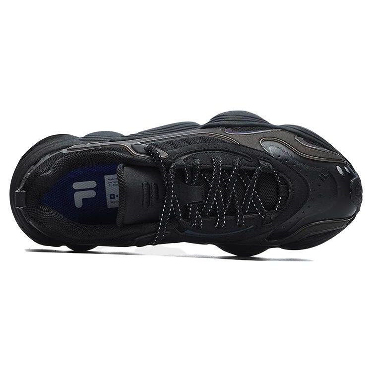 Fila Fusion Стойкость Монстр Спортивная Ткань Синтетическая Кожа TPU Удобные Прочные Низкие Повседневные Кроссовки Женские Черный T12W311601FBK