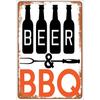 Металлические алюминиевые знаки Зона вечеринки BBQ Настенное украшение Табличка Винтажный арт-постер Железная живопись для мужской комнаты Домашнее кафе Садовый клуб