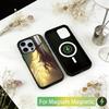 Girl Art Painting Phone Case For iPhone17,16,15,14,13,12,11 Plus,Pro Magnetic with Magsafe Wireless Charging