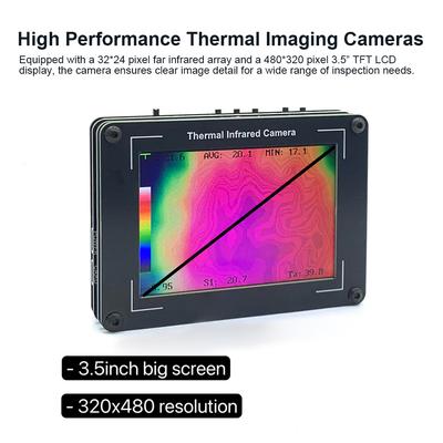 3,5-дюймовая тепловизионная камера -40-450℃ Измерение 32x24 пикселя Тепловая камера для инспекции Электрических/Механических Зданий