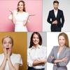 6 пар Съемная губчатая подплечник Вшитый подплечник для одежды Не требует пришивания для Женщин Мужчин Костюмов Пиджаков Пальто