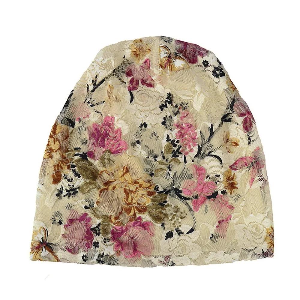 Весна Осень Тонкие Женские Черепашки Шапочки Женская Мода Кружева Дизайн Шляпы Для Девочек Feminino Stretch Turban Индия Мусульманская Накидка