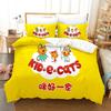 3D Печать Kid-E-Cats Мультяшное постельное белье Двуспальное Полуторное King Пододеяльник Одеяло Наволочка Мальчики Девочки Взрослые Спальня