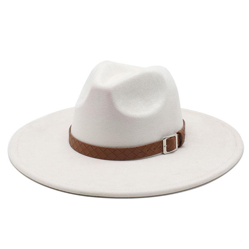 Замшевая шляпа в стиле джаз с большими полями, модная шляпа для леди и джентльмена, вечеринка, банкет, пальто, подходящая шляпа