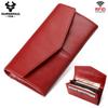 Genuine Leather Women Wallet RFID High Capacity Mobile Phone Wallet Designer Long Lallet Slim Wallet Clutch Bag