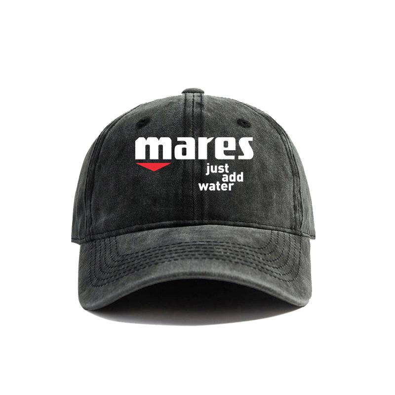 Кепка Бейсболка Mares Just Add Water Потертая Крутая Унисекс Ретро Для улицы Летняя Регулируемая Подарок Кепка для Папы MZ