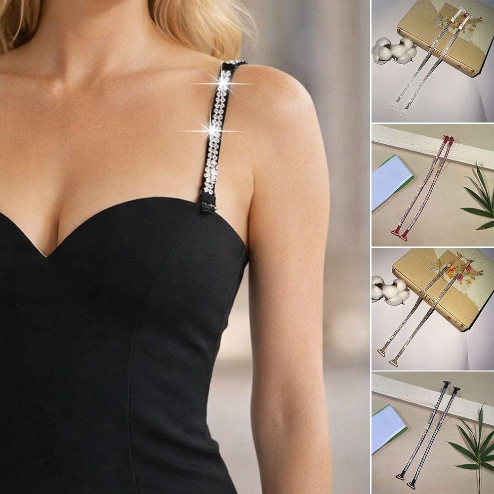 1 пара Противоскользящая Лямка для Нижнего Белья Регулируемые Плечевые Ремешки для Нижнего Белья Свадебное Вечернее Платье