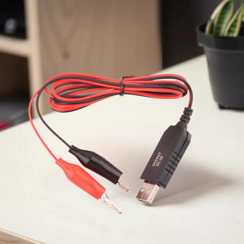 Ежедневно 1 шт. Мультиметр Микрофон Игрушки Удаленные Устройства USB 5 В в 3 В Преобразователь Повышающий Преобразователь Напряжения Кабель Питания
