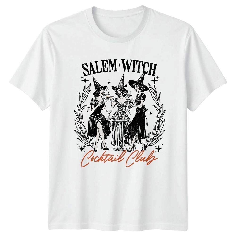 Salem Witch Cocktail Club Witches Halloween Unisexs Unisexs Graphic Tee a