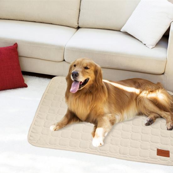Yousheng Pet Pad Мягкая стеганая нескользящая нижняя часть Прямоугольная летняя большая средняя маленькая собака Щенок Кошка Котенок Спальный коврик Ковер Товары для домашних животных