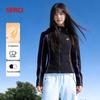 Женская вафельная куртка-бомбер SPAO с капюшоном, вышивкой в виде мишки и молнией