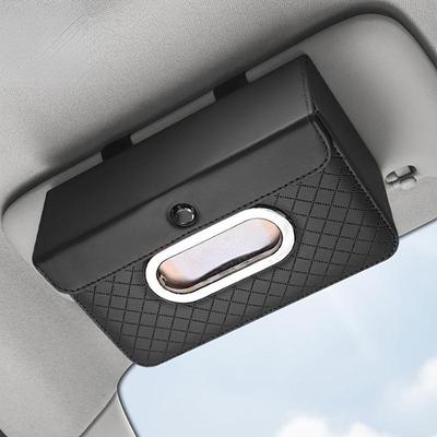 Элегантный многофункциональный автомобильный солнцезащитный козырек с подвесным ящиком для туалетной бумаги, органайзер для автомобильного солнцезащитного козырька, легкодоступный и компактный дизайн