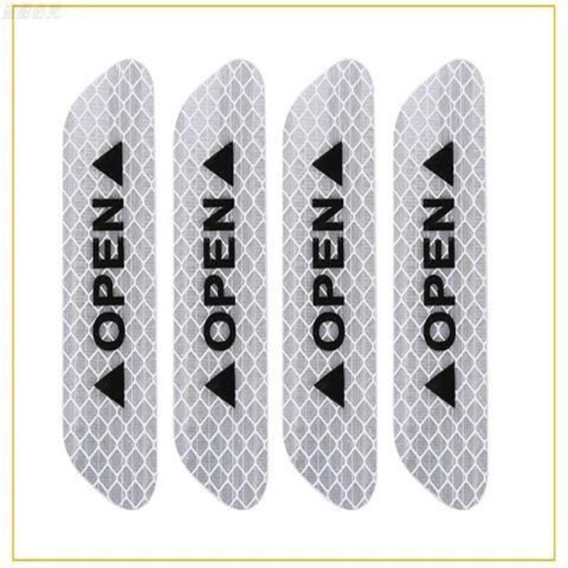 4 шт./компл. автомобильная наклейка на дверь, предупреждение о безопасности, светоотражающие наклейки, светоотражающая полоса, предупреждение, светящиеся универсальные аксессуары