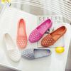 Sandals Female Hole Shoes Casual Flat Non-slip Nurse Shoes White Sandals Mother Shoes Beach Shoes