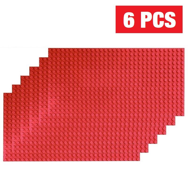 6 шт. Классическая Базовая Пластина 32x32 16x32 Точек Базовые Пластины Кирпичики DIY Сборка ABS Пластик Строительные Блоки Совместимые Фигурки Город