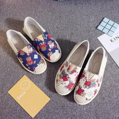 Легкая повседневная обувь с сеткой, женская модная женская обувь без шнуровки на плоской подошве с принтом, рыбацкая обувь на плоской подошве, Zapatos De Mujer 2024