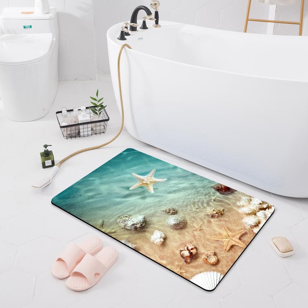 Впитывающий нескользящий коврик для ванной комнаты, дверной коврик, туалетный пол, душевая комната, коврик для ванны, кухонный коврик