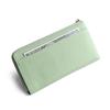 Women's Genuine Leather RFID Wallet with Multi-Card Slots & Zippered Coin Purse