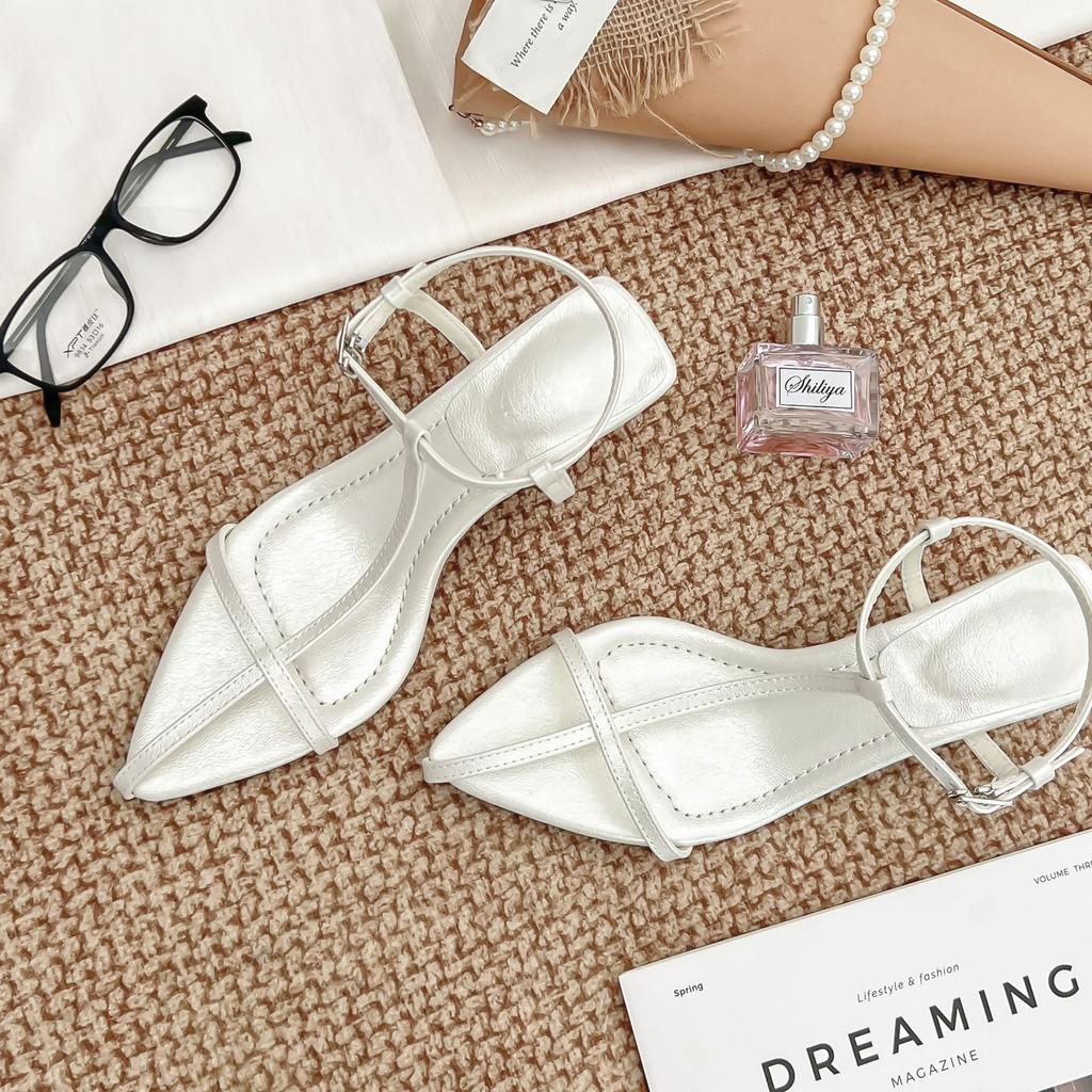 High-heeled Sandals Women's High-end Strap Roman Women's Shoes 2025 New Summer Versatile Strap Cool Slippers Women's French