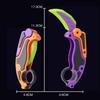 1/2PCS Stress Relief Toys Gravity Knife 3D Printed Folding Sensory Toy Butterfly Design Carrot Shape Gift For Adults