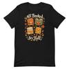 All Booked for Fall Shirt Cute Book Lover Autumn Reading Teacher Librarian Tee