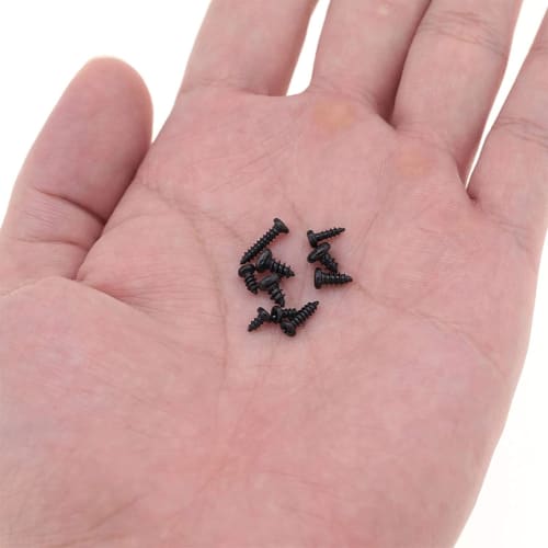 PENGLIN 450-Piece Pan Head Tapping Screw Set, Carbon Steel, M2.3, M2.6, M3, Black, Micro Screws, Pan Head Tapping Screws