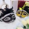 Princess Halloween Feather Embellished Mask For Costume Party And Festive Celebration