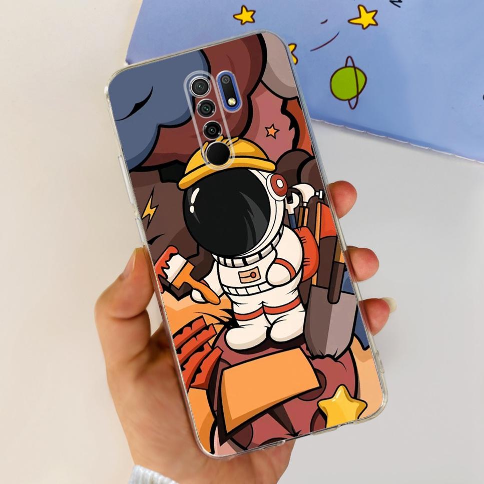 New For Xiaomi Redmi 9 Case Cute Cat Luxury Flower TPU Soft Silicone Clear Cover For Xiaomi Redmi 9 9A 9a 6.53"Bumper Phone Case